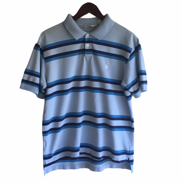 Original Penguin Other - Original Penguin original fit blue striped polo, L